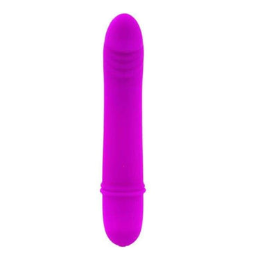 Vibratore Mini Elegante in Silicone con 10 Modalità di Vibrazione Viola